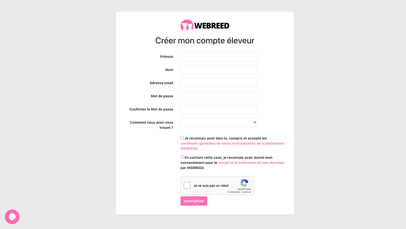 informations eleveur