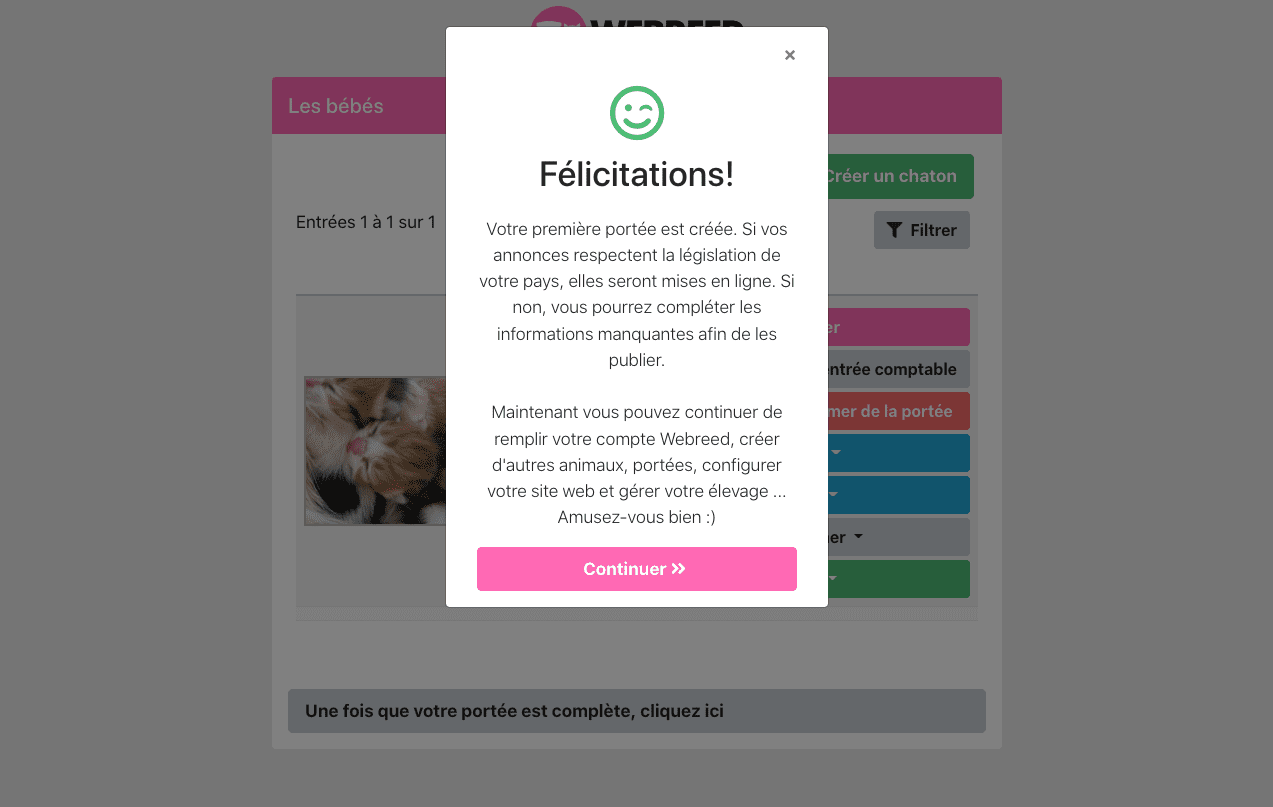 création site internet élevage Webreed