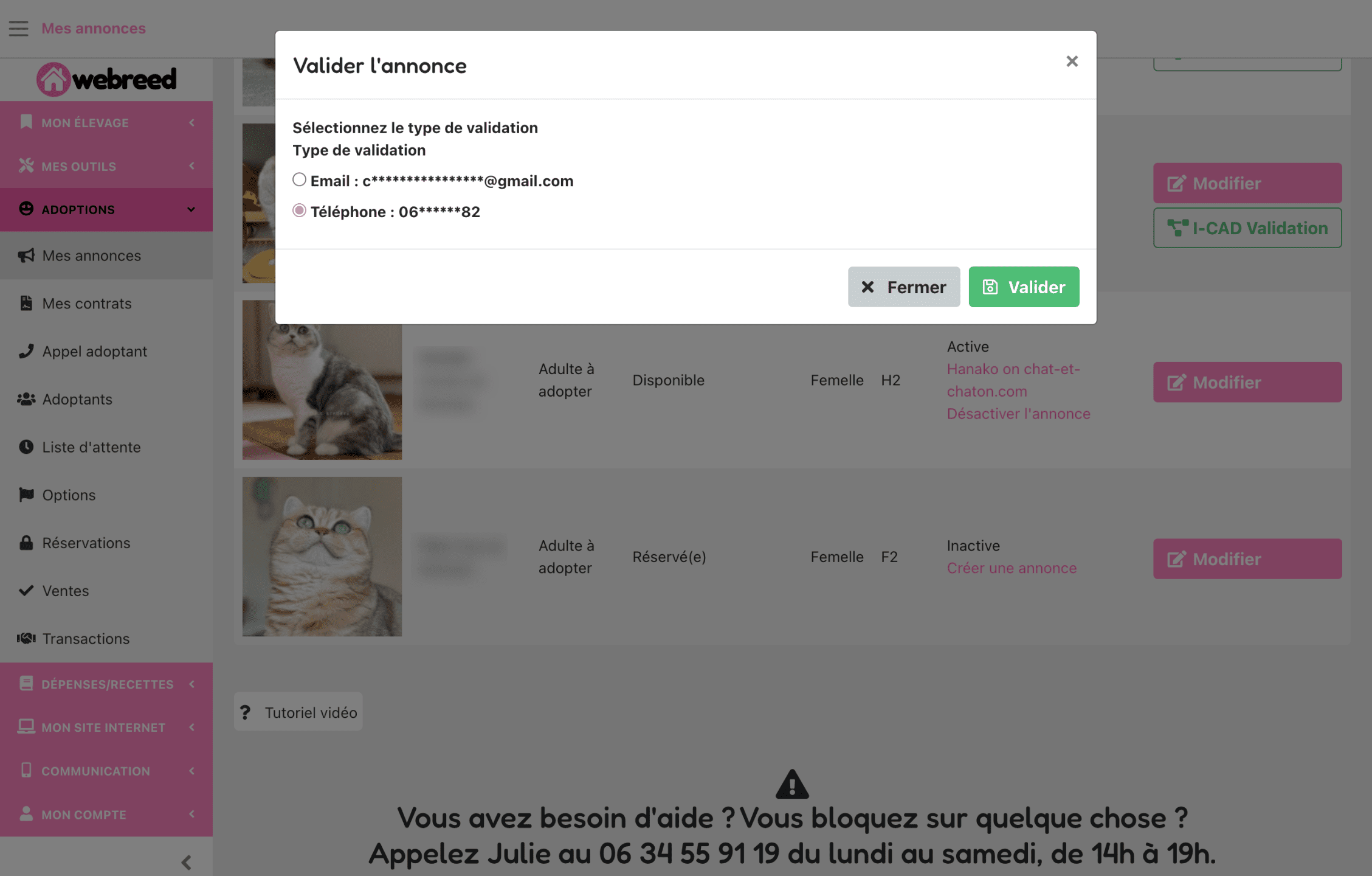 vérification bno elevage